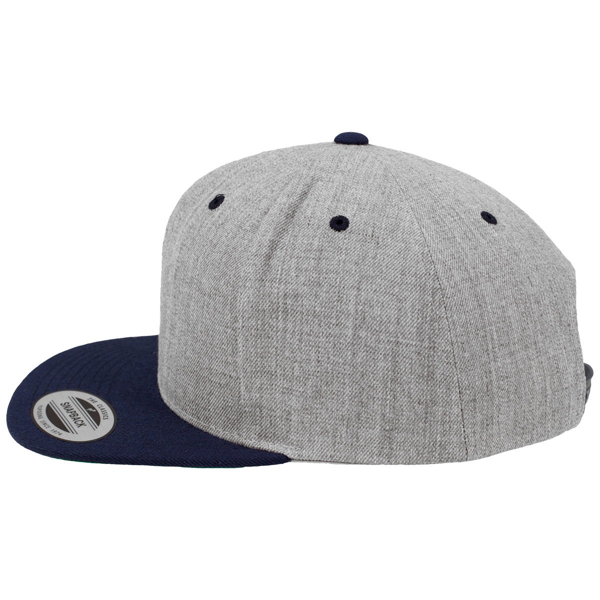 Flexfit "Classic Snapback 2-Tone" - Heather/Navy