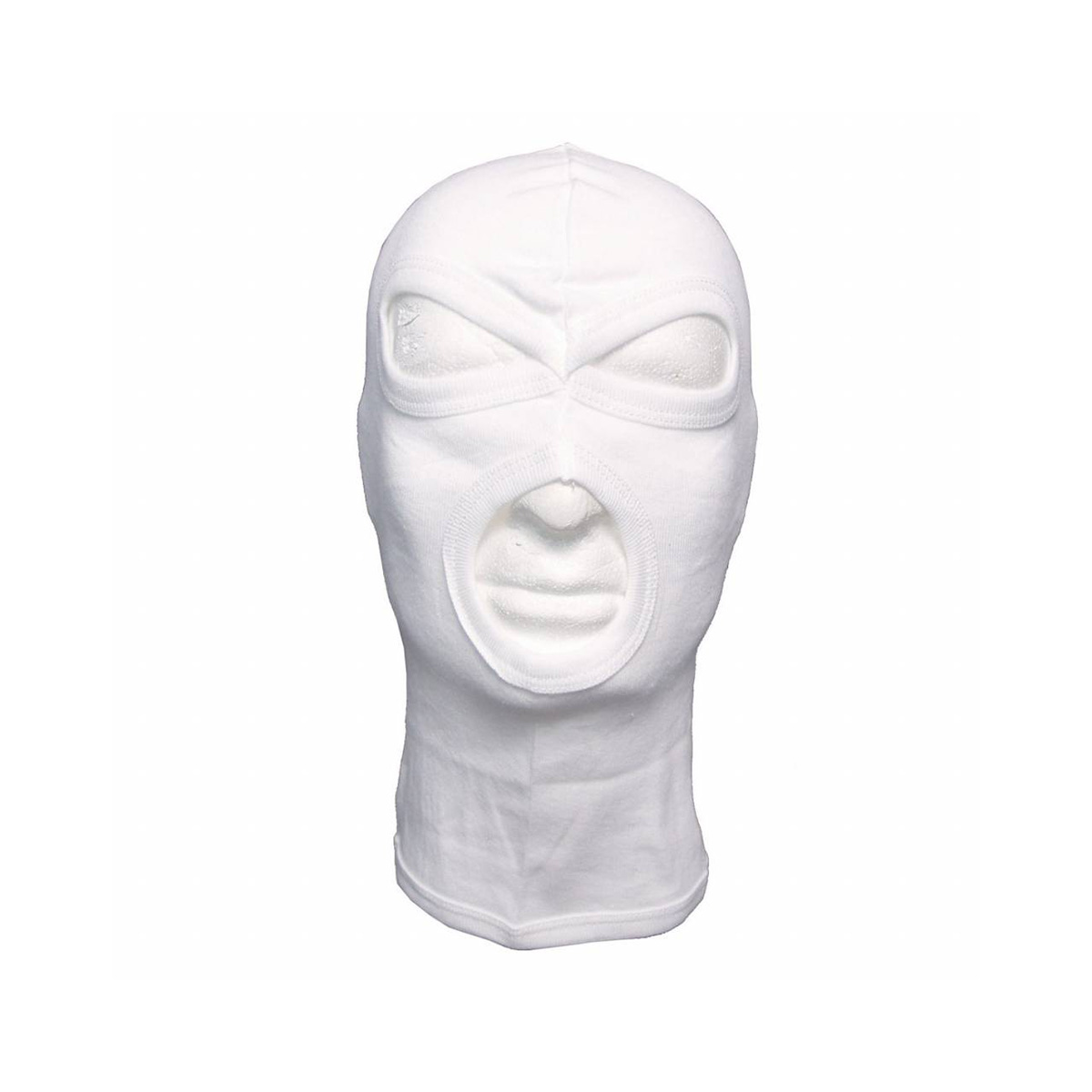 Maske "Balaclava - 3 Loch (dünn)" - White