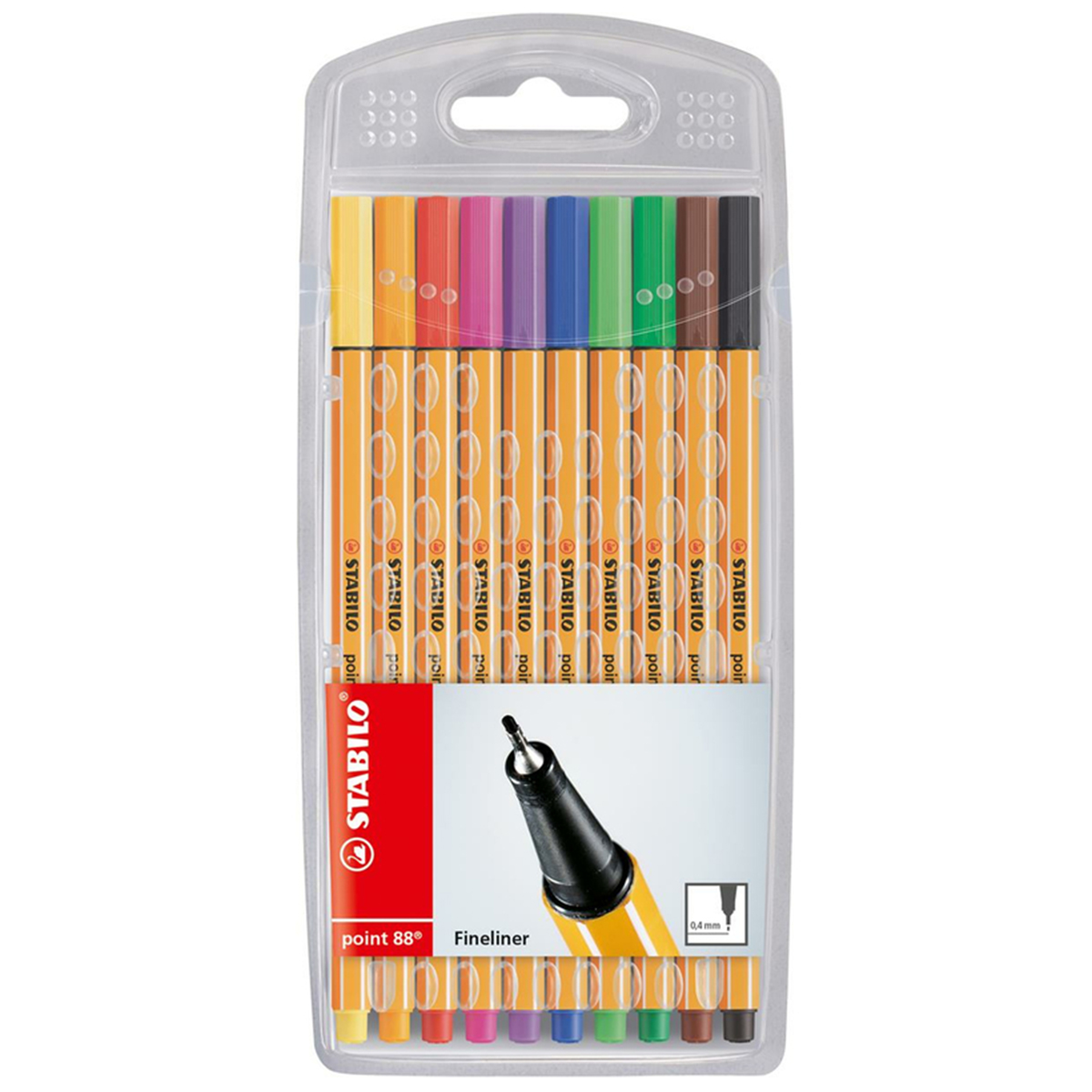 Stabilo "Fineliner Point 88" (0,4mm) - 10er Etui