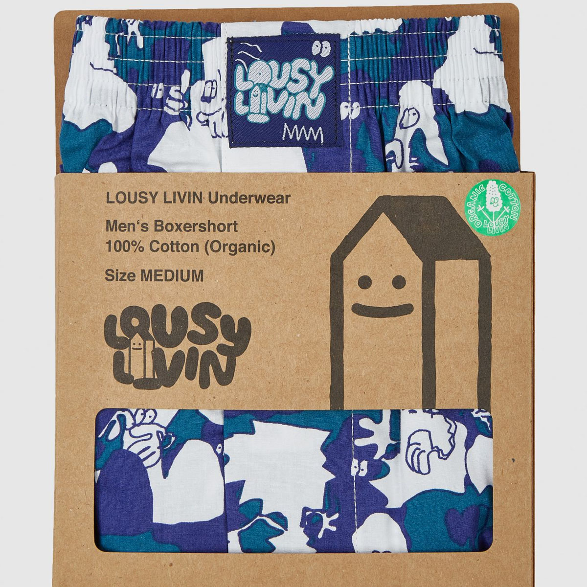 Cleptomanicx Boxershorts "Ghosts" Dazzle