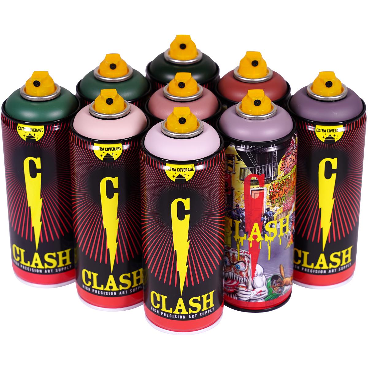 Clash "9er Paint Box Grimey Tones" (9x400ml)