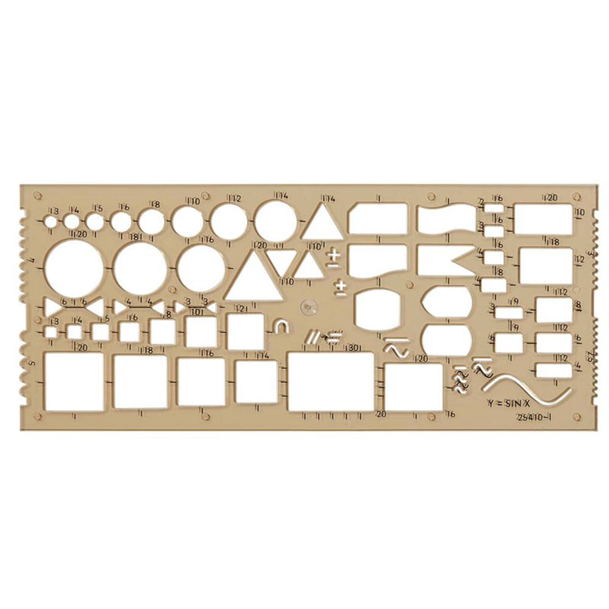 Koh-I-Noor "Zeichenschablonen Elektro" 3er Set Transparent