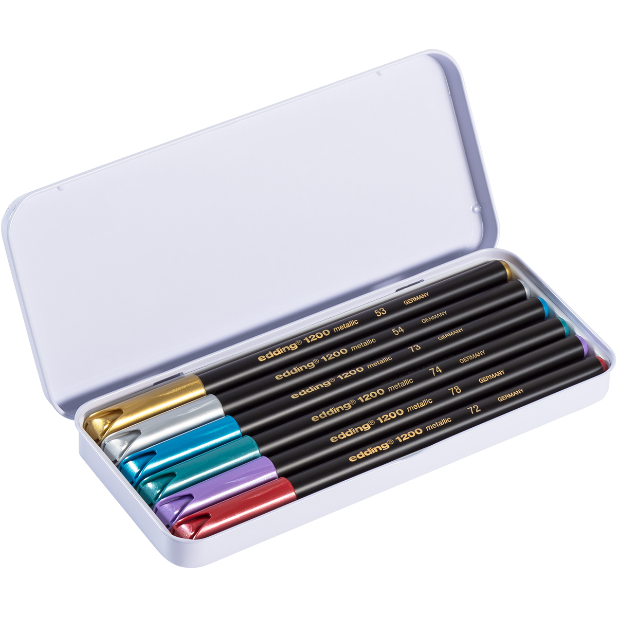 Edding "1200" Metallic Color Pen 6er Set (1-3mm)