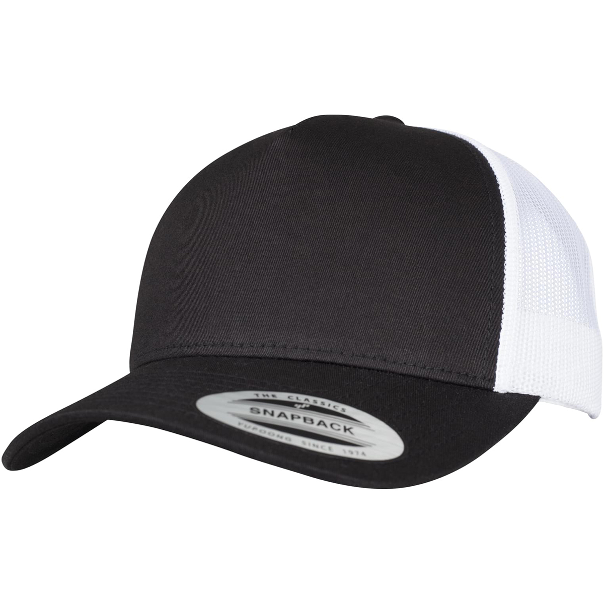 Flexfit "5-Panel Retro Trucker 2-Tone Cap" - Black/White