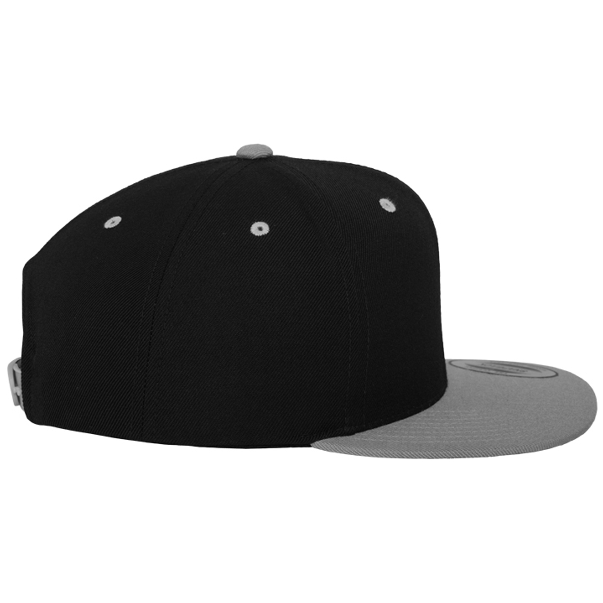 Flexfit "Classic 5 Panel Snapback" - Black/Silver