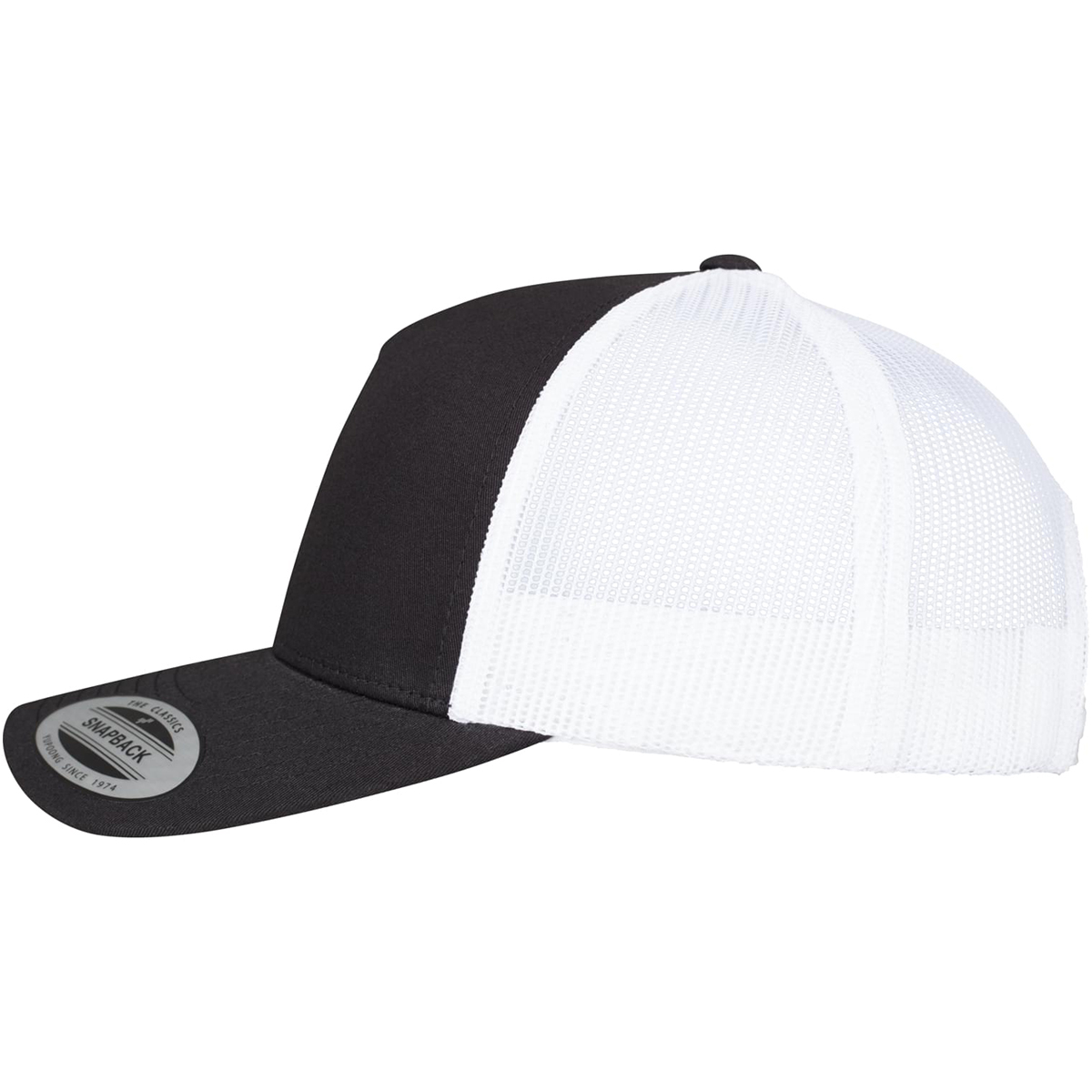 Flexfit "5-Panel Retro Trucker 2-Tone Cap" - Black/White