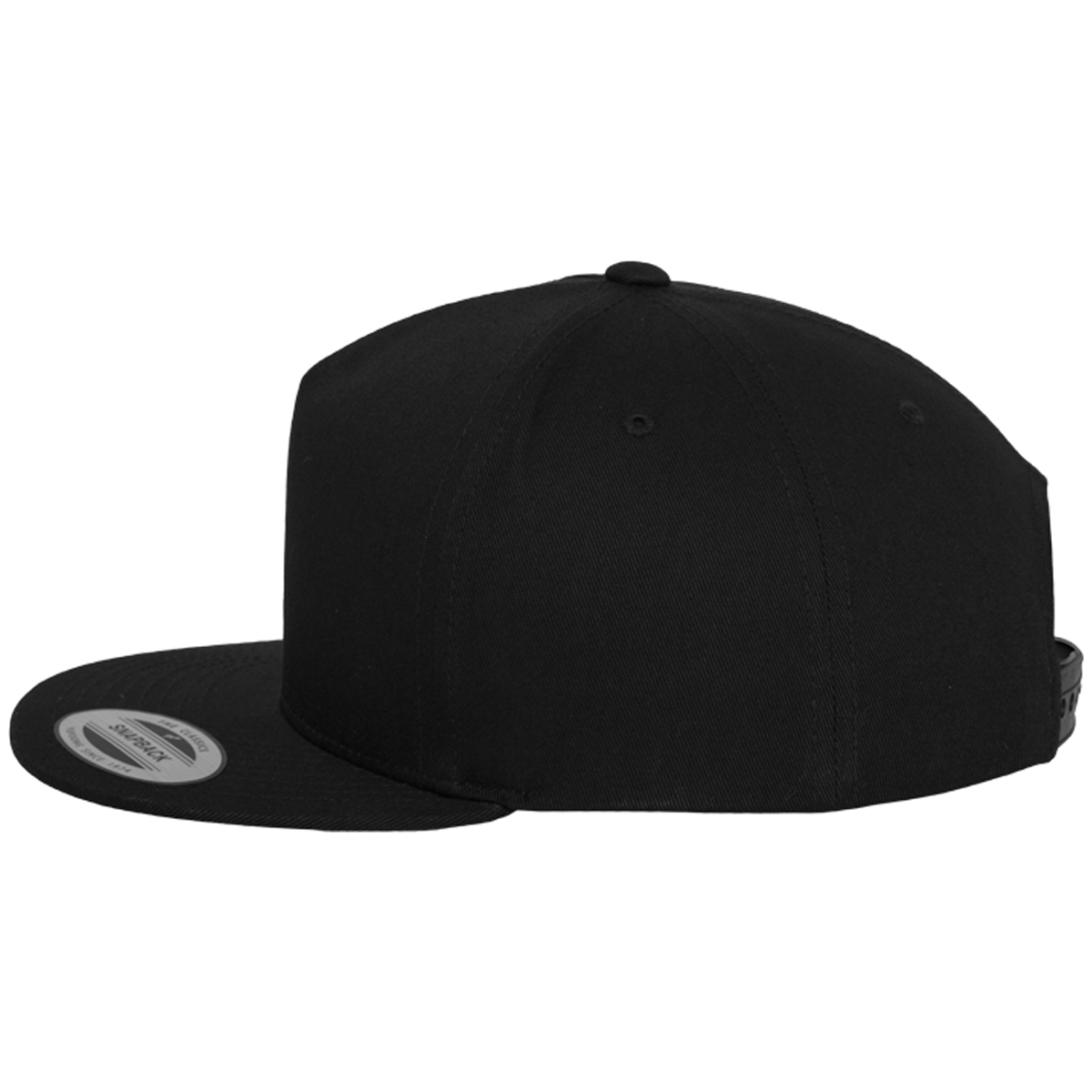 Flexfit "Classic 5 Panel Snapback" - Black/Black