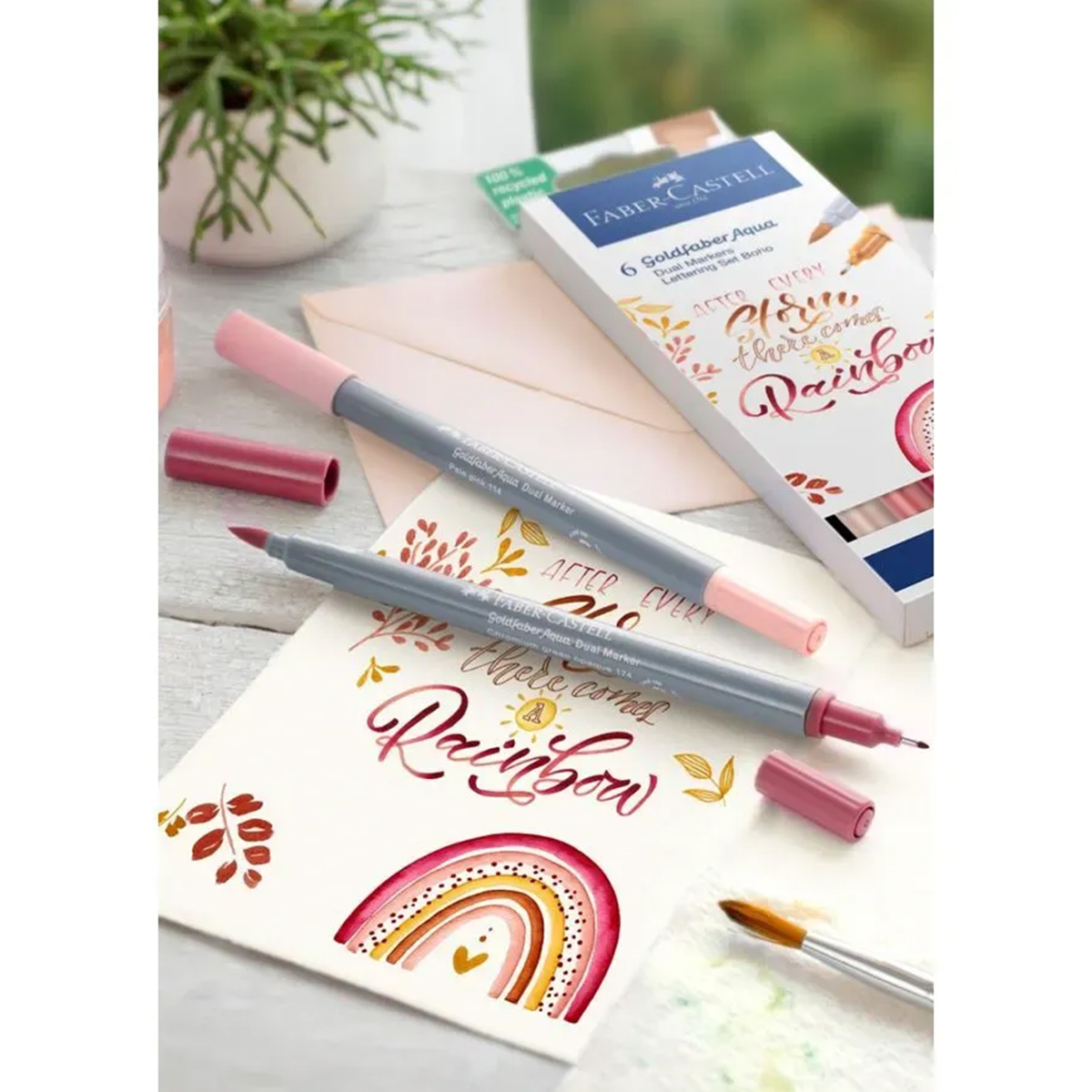 Faber-Castell "Goldfaber Dual Marker BoHo" 6er Lettering Set