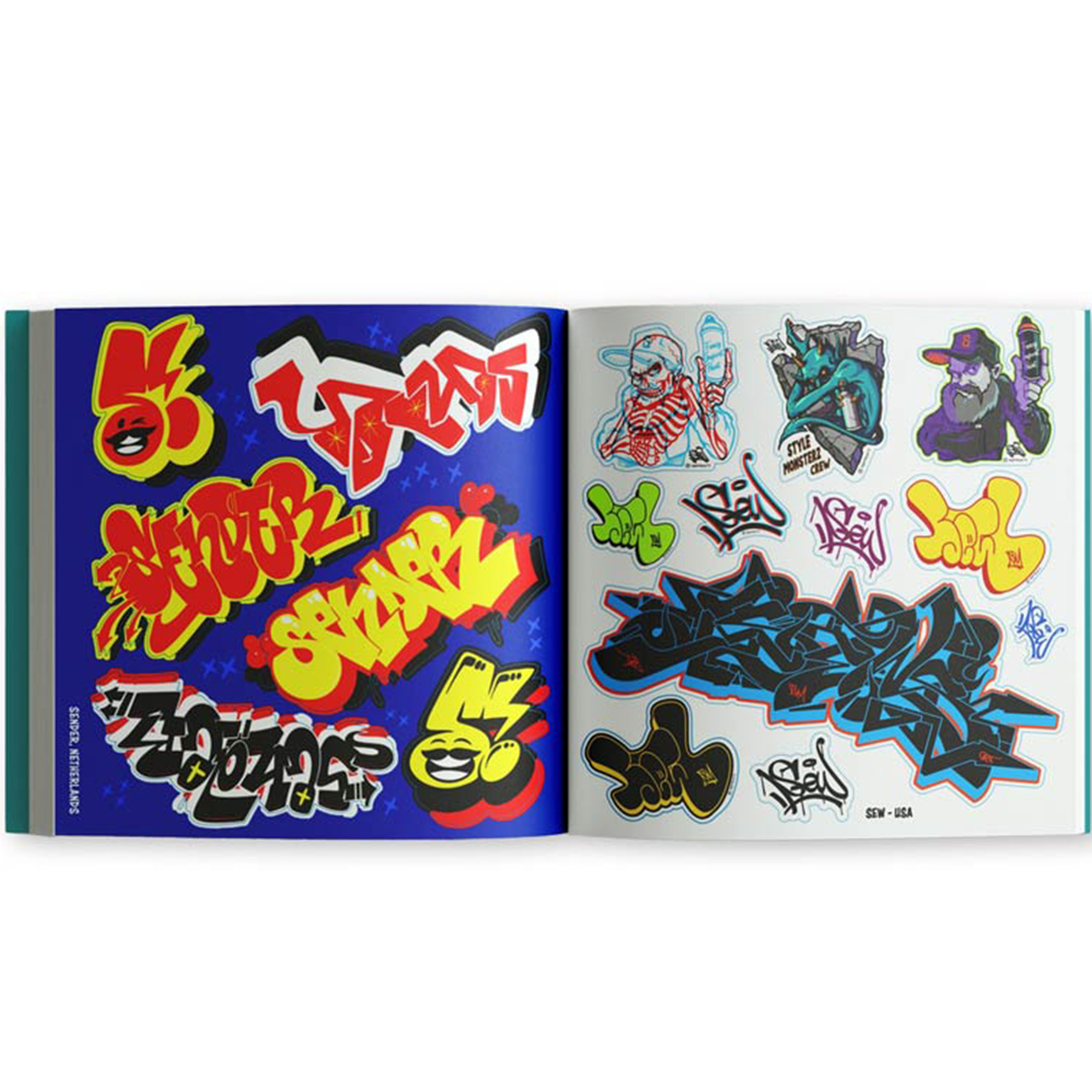 Stickerbuch "The Graffiti Sticker Book" (16x16cm)