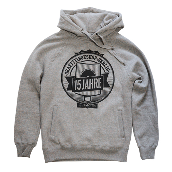 Graffitibox Hoodie "15 JAHRE GBOX" Heather Grey