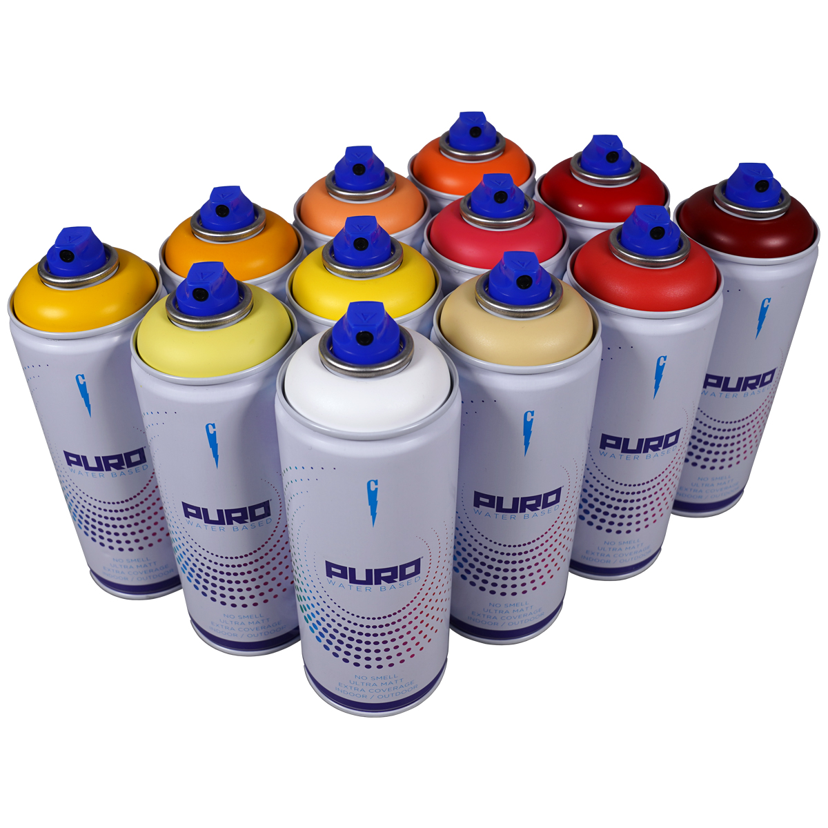 Clash "Puro" Water Based - Fireworks Tones (12x400ml)