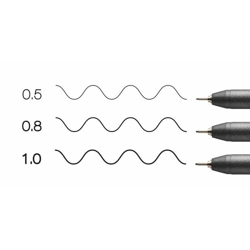 Copic "COPIC® Multiliner schwarz" 3er Set (0,5mm - 0,8mm - 1,0mm)