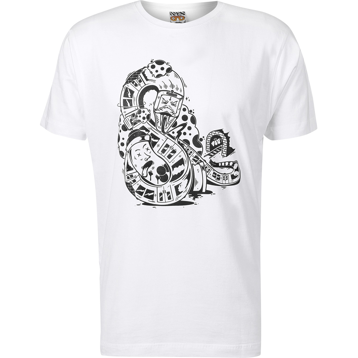 S-Fly T-Shirt "Snake" White