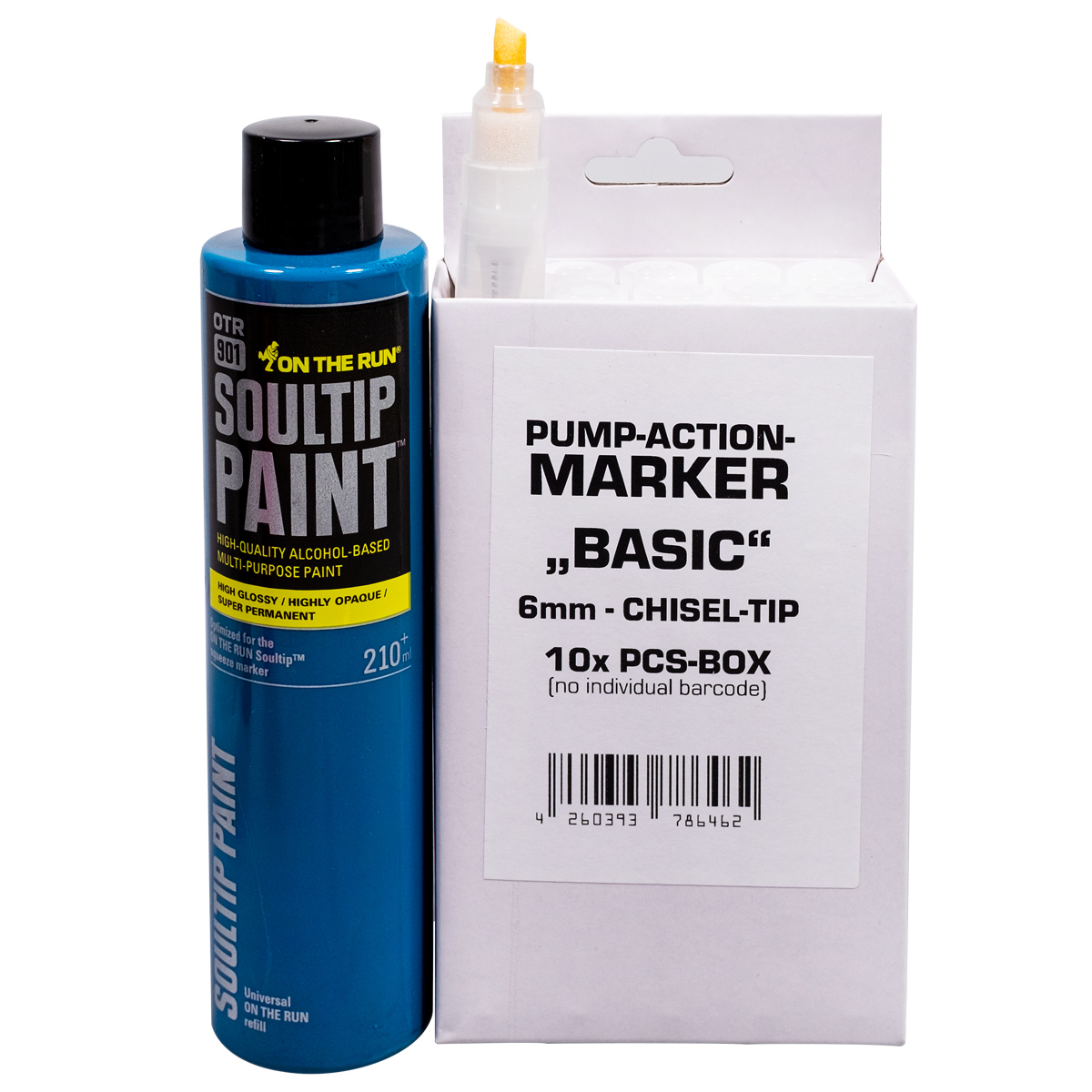We Love Marker "Basic Chisel Pumpmarker 10er Set inkl. OTR.901 Soultip Refill - Petrol"