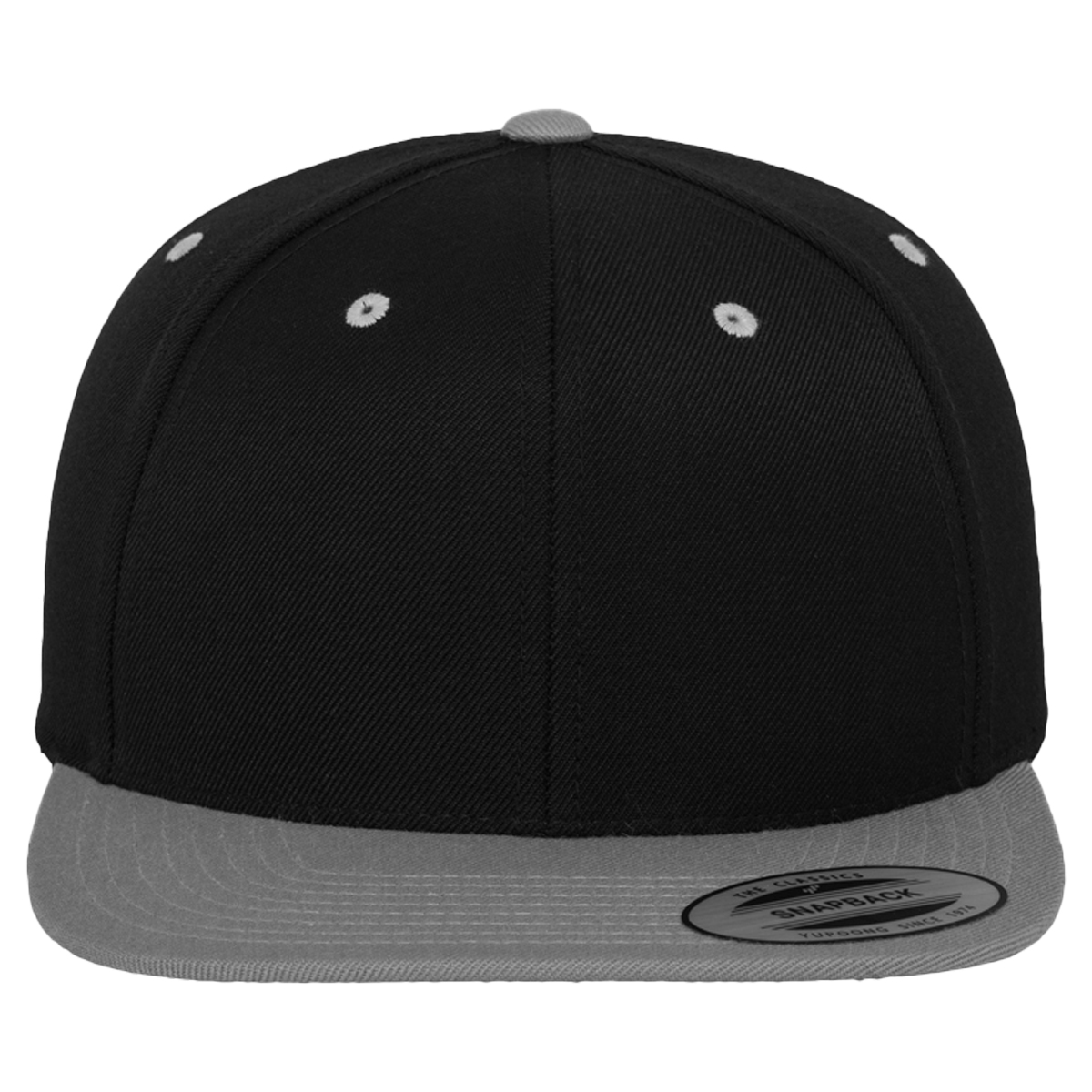 Flexfit "Classic 5 Panel Snapback" - Black/Silver