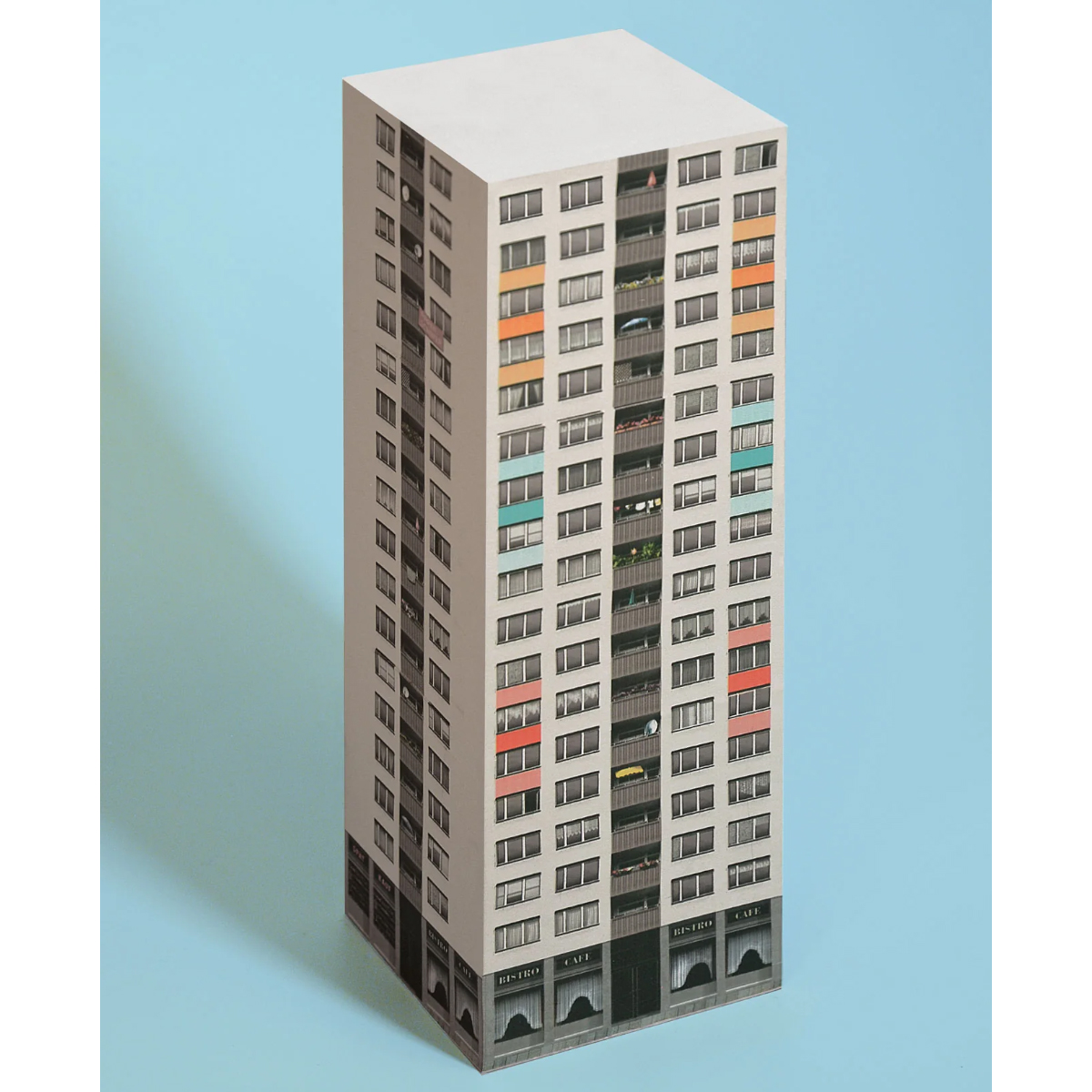 Notizblock "Paper Scraper Plattenbau Berlin" (2500 Zettel)