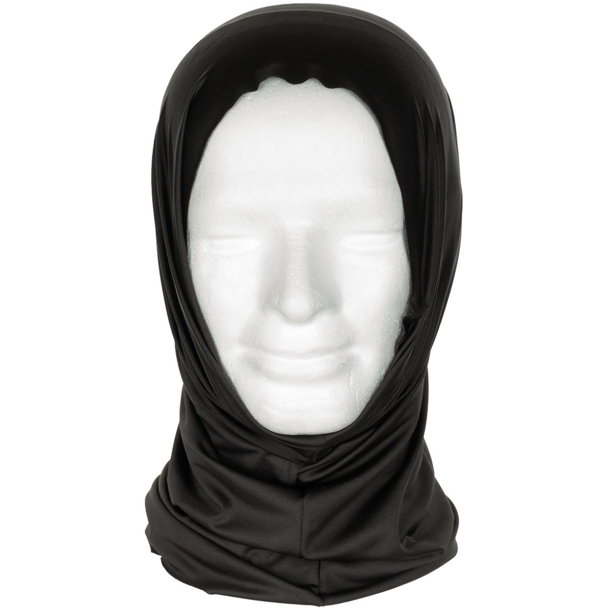 Rundschal "Multifunktionsschal mit Kopfteil" - Black
