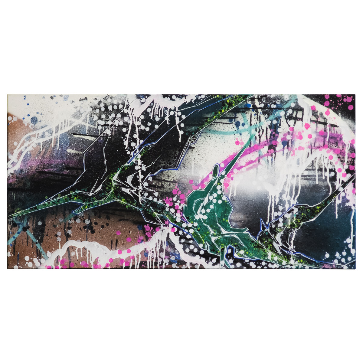"Meise - Green Dream (Original)" 50x100cm