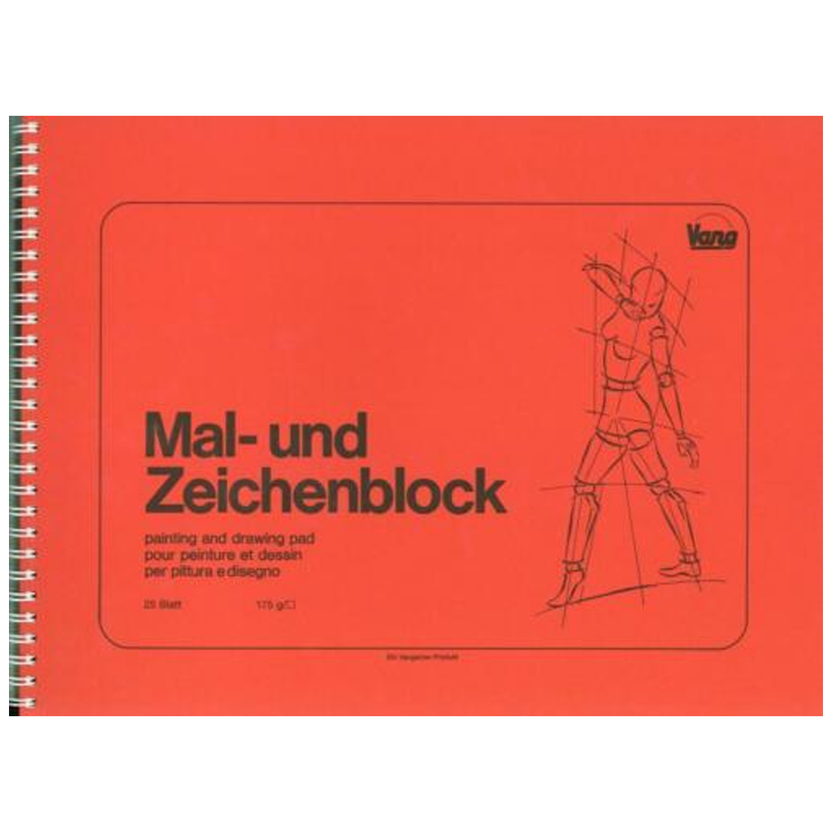 Vang "Mal- und Zeichenblock" (30x40cm) 175g/m² - Naturweiß