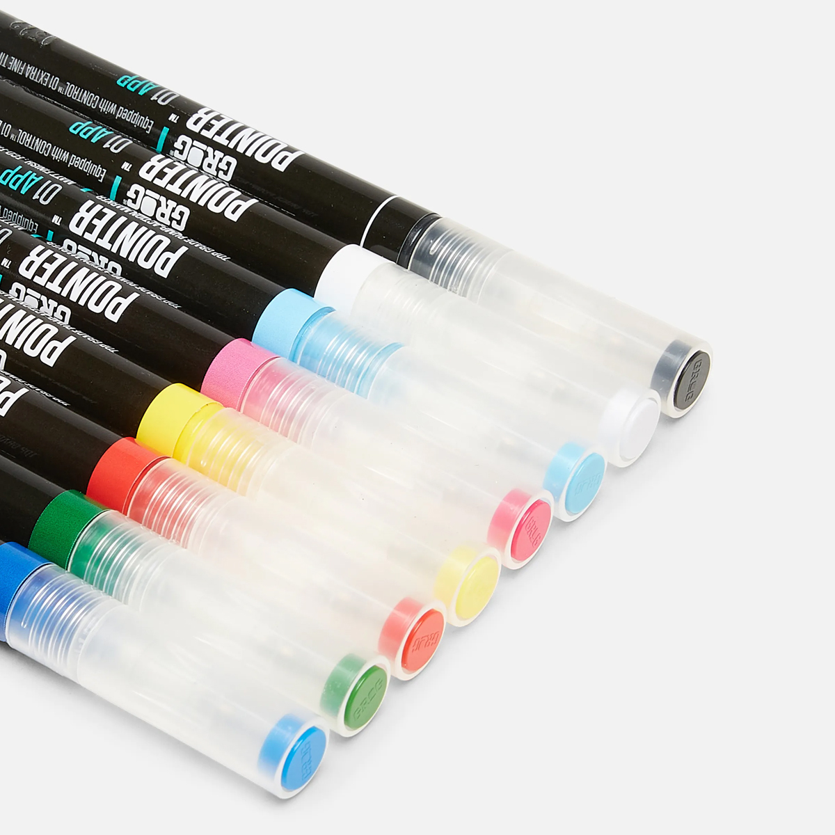Grog "Pointer 01 APP" Tutti Frutti 8er Marker Set (1mm)