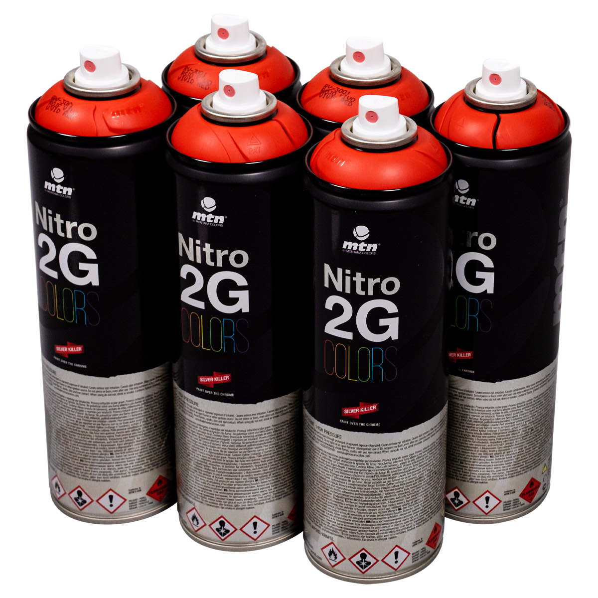 MTN "Nitro 2G One Color Sixpack - Intense Red R-3001" (6x500ml)