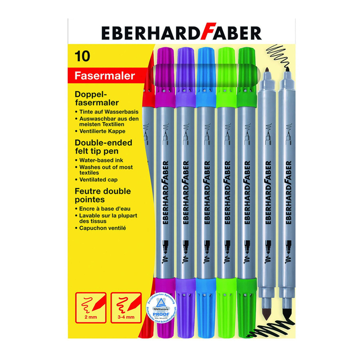 Eberhard Faber "Doppelfasermaler" 10er Set (2-4mm)