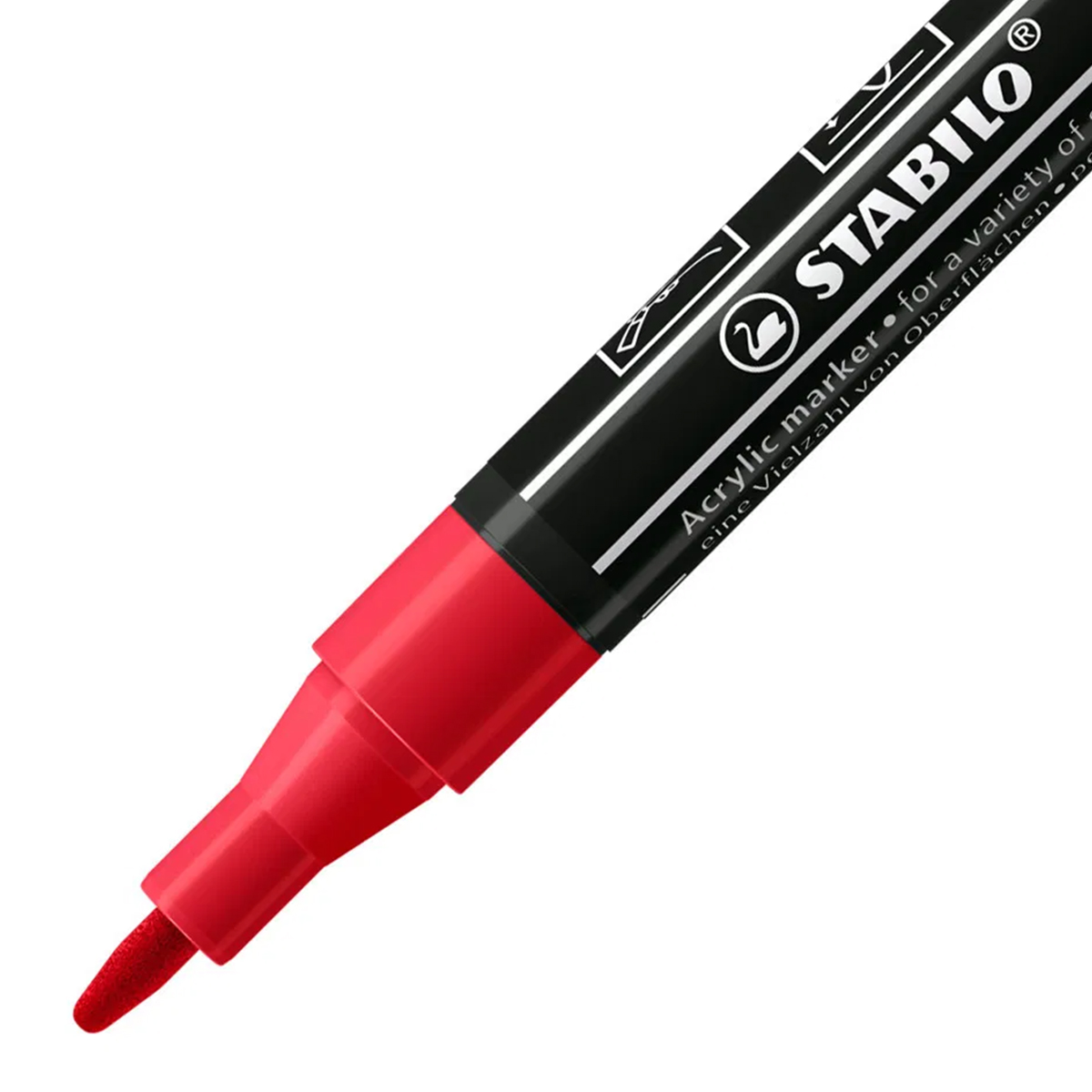 Stabilo "Acrylmarker Free T100" (1-2mm) Karmin