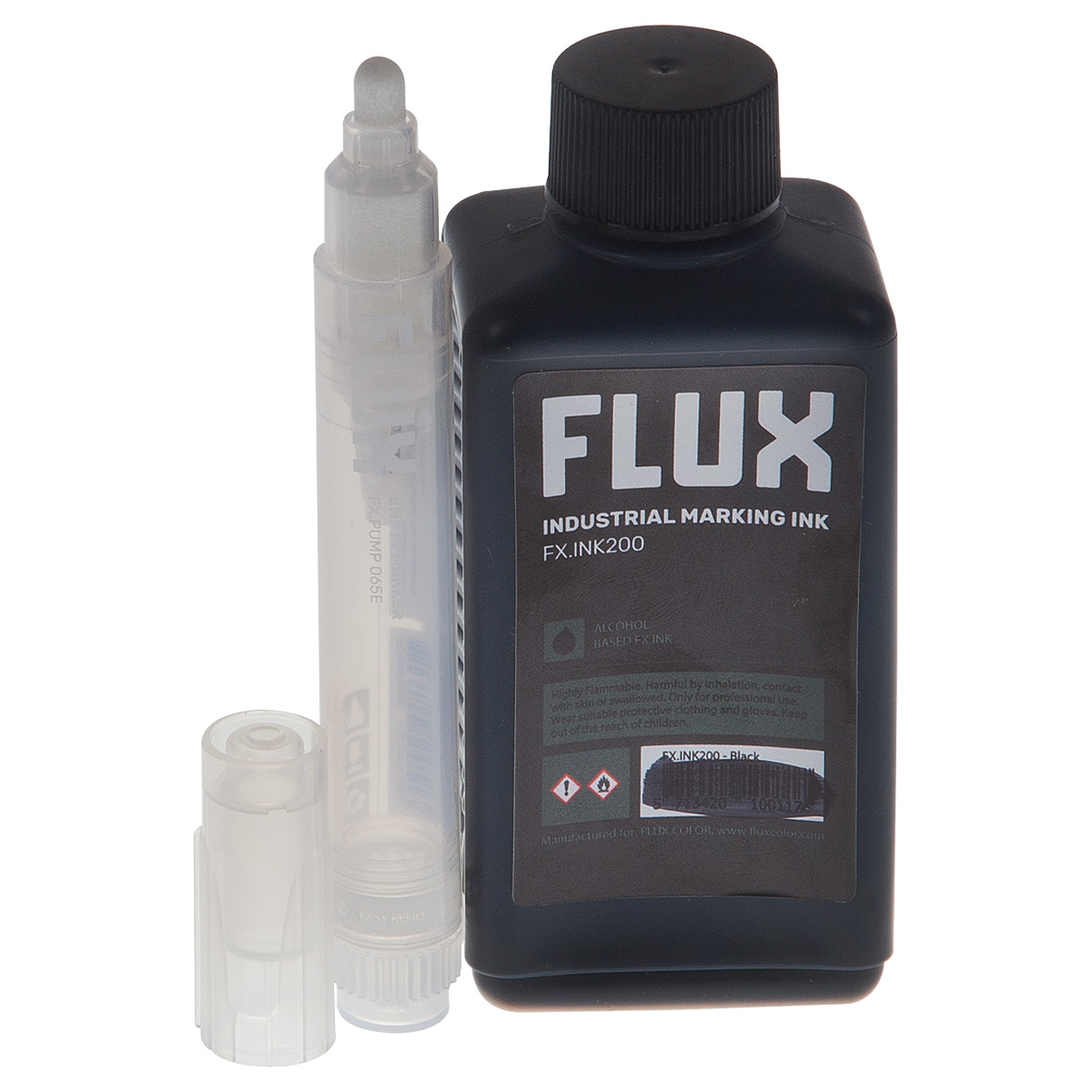 Flux FX.INK200 inkl. FX.PUMP 065E Leermarker (6,5mm)