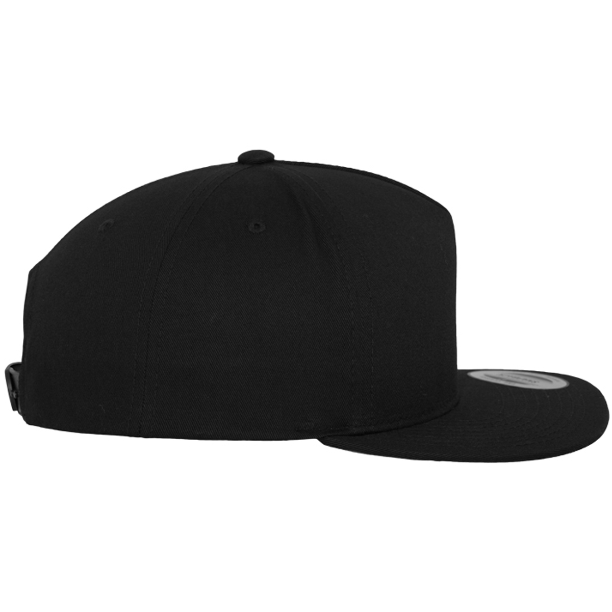 Flexfit "Classic 5 Panel Snapback" - Black/Black