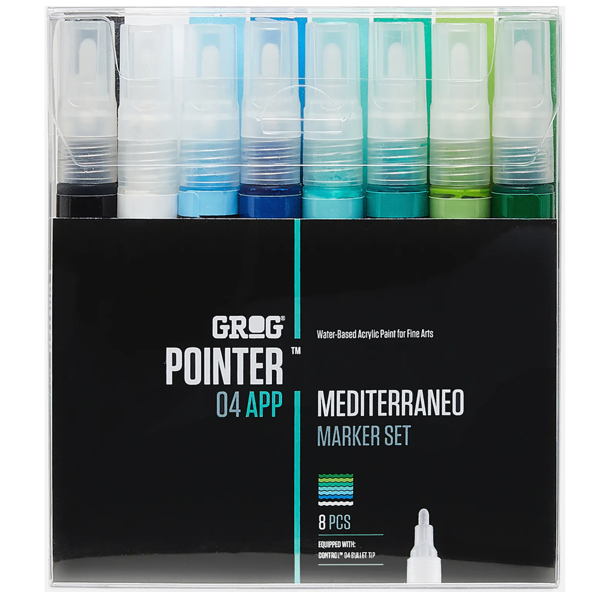Grog "Pointer 04 APP" Mediterraneo 8er Marker Set (4mm)
