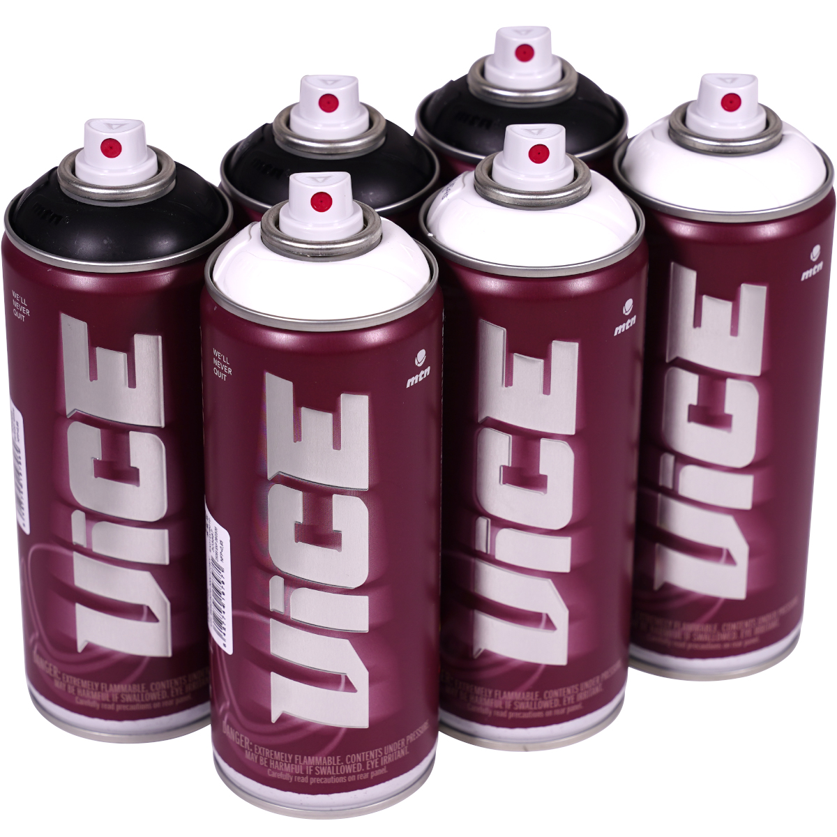 MTN "Vice" Sixpack Black & White #2 (6x400ml)