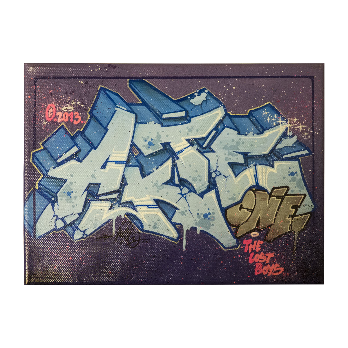 "Akte One - Ice Cube (Original)" 18x24cm