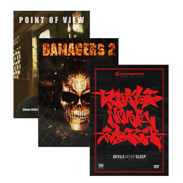 DVD 3er Bundle "Damagers 2 x Point of View x Devils Never Sleep"