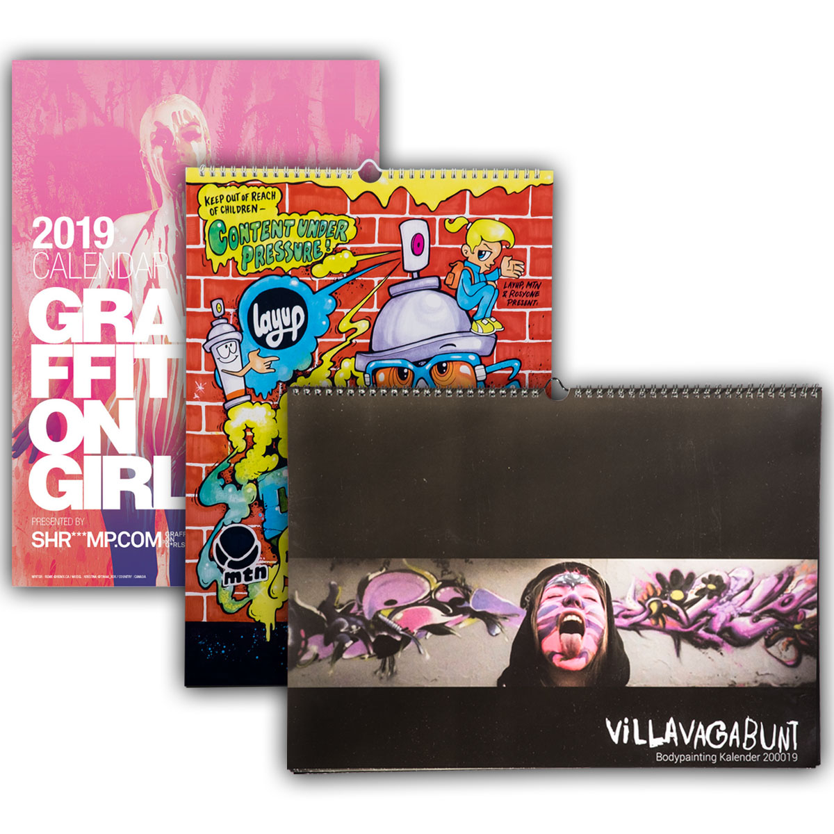 Kalender Bundle "Shriiimp, Villa Vagabunt & RosyOne 2019"