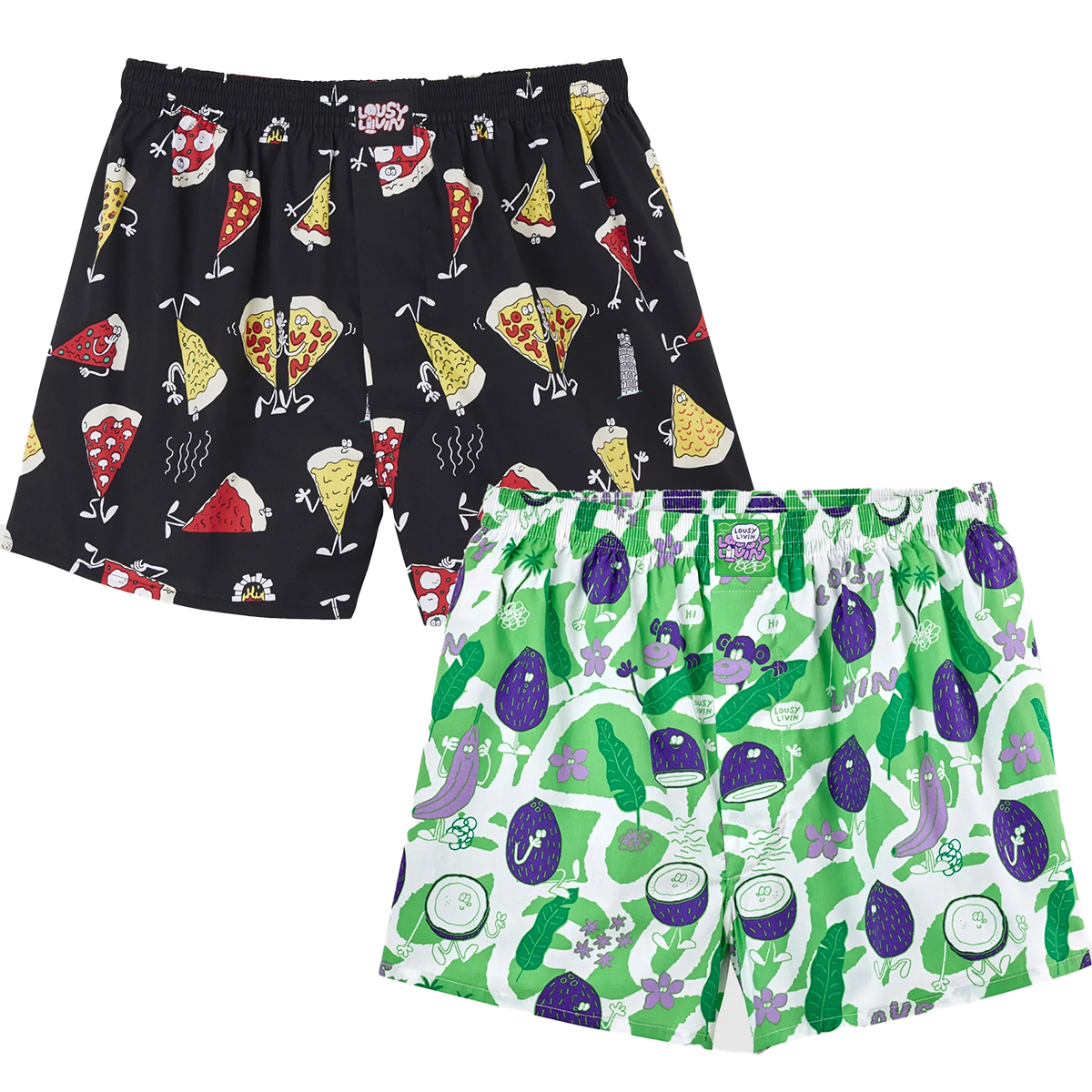 Lousy Livin Boxershorts "Chill 2er Pack" Chill