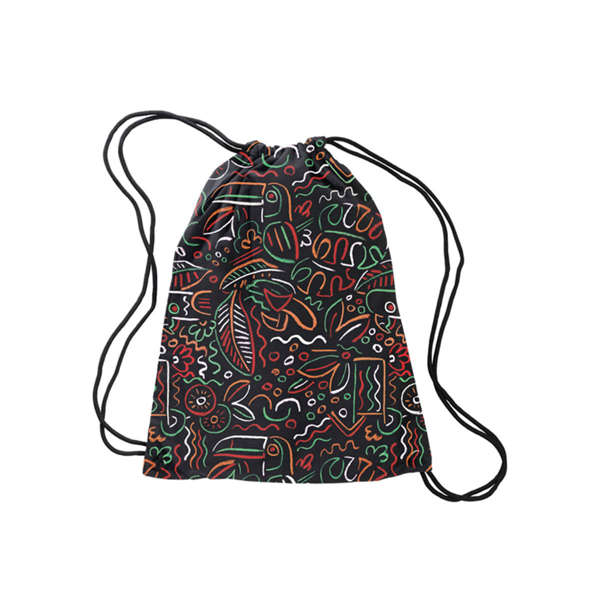 Cleptomanicx "Gymbag True Allover" Black