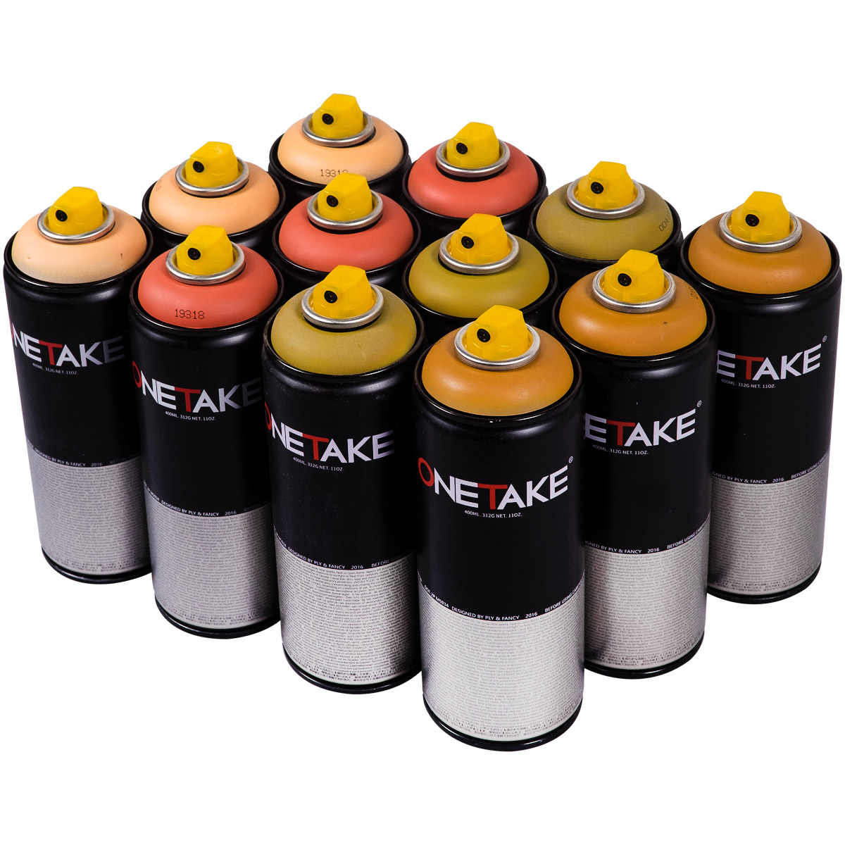 OneTake "12er Paint Box - Warm Tones" (12x400ml)