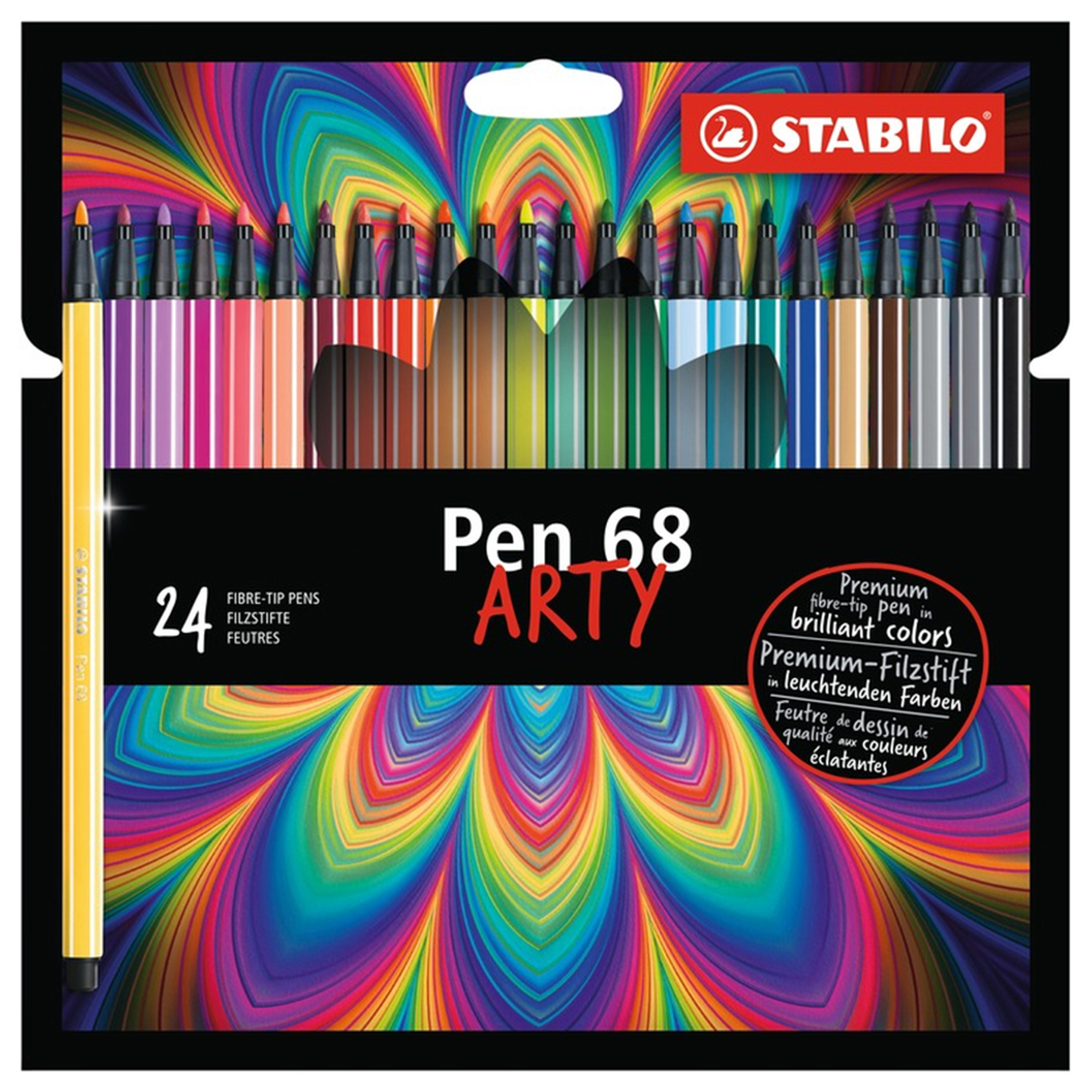 Stabilo "Filzstift Pen 68" (1,0mm) ARTY - 24er Set