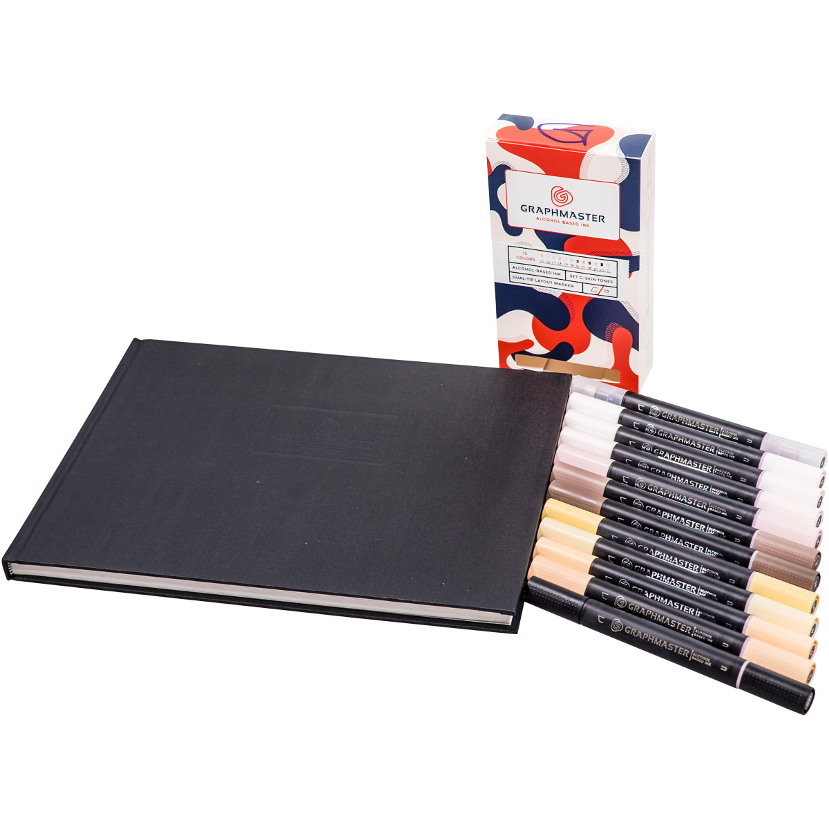 Graphmaster "Twin 12er Set G inkl. A4 Blackbook"