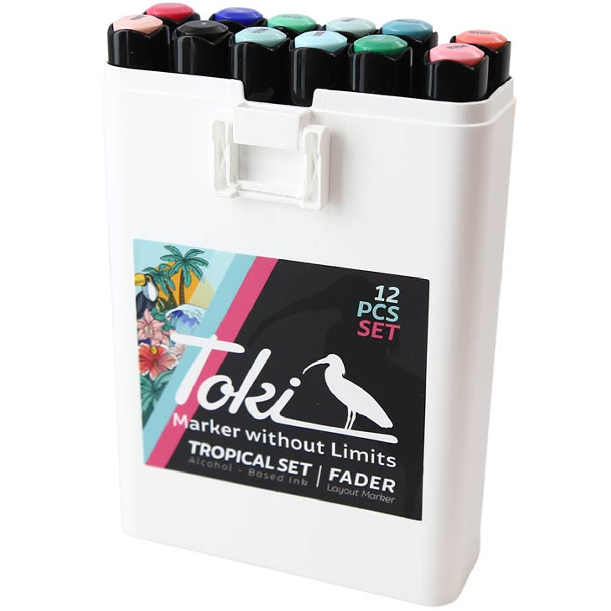 Toki "Fader" Layout Marker 12er Set Tropical