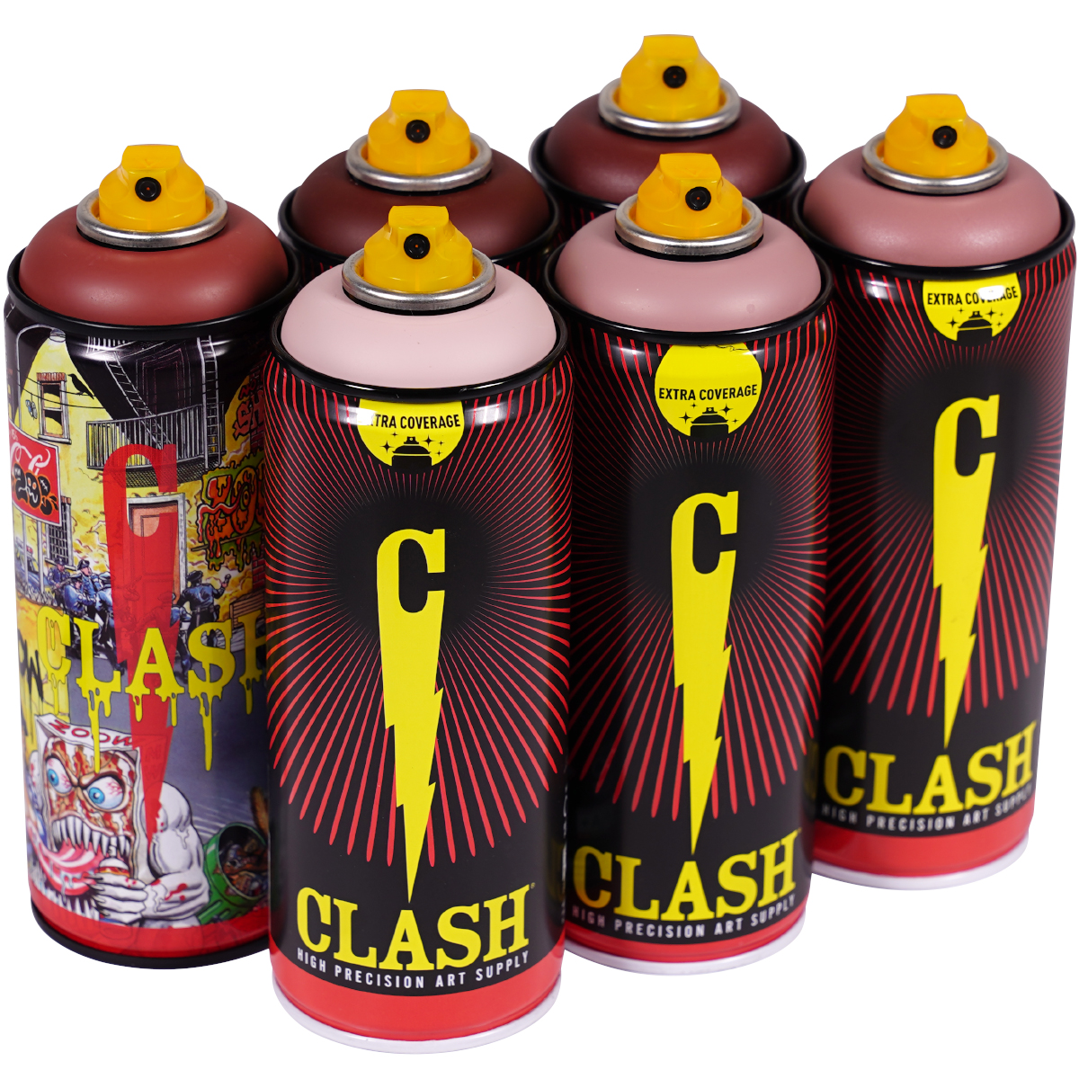Clash "Paint Multi Color Sixpack Crappy Tones" (6x400ml)