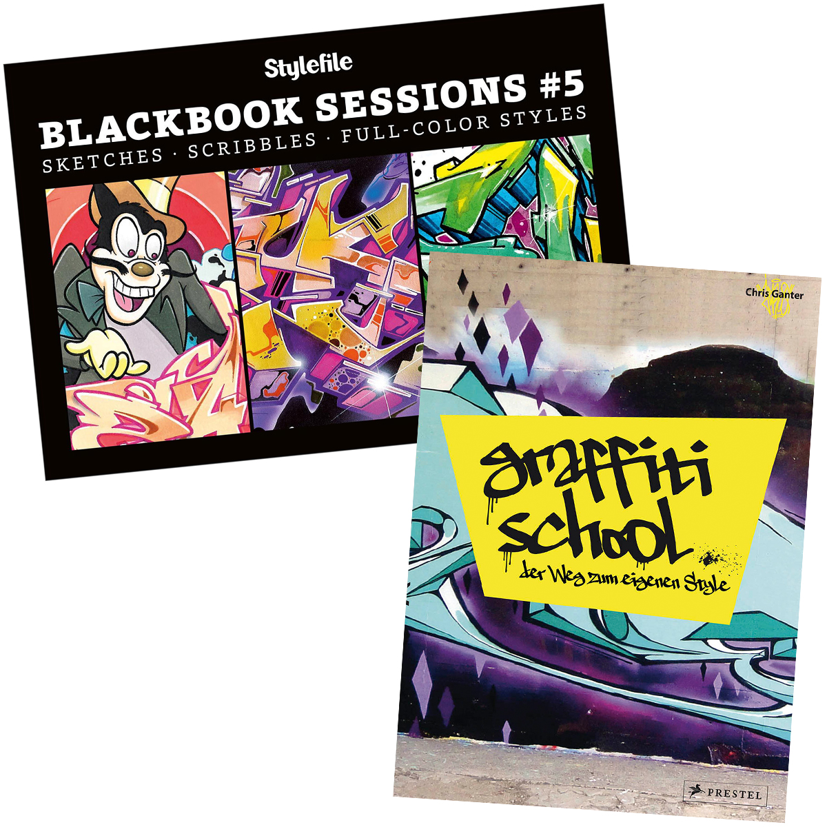 Buch 2er Bundle "Stylefile Blackbook Sessions #5" + Buch "Graffiti School (deutsch)"