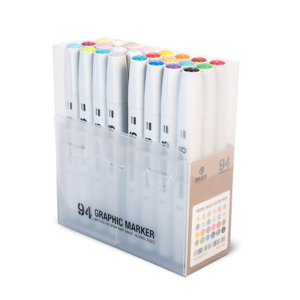 MTN "94 Graphic Marker 24er Set - Basic/Pastell"
