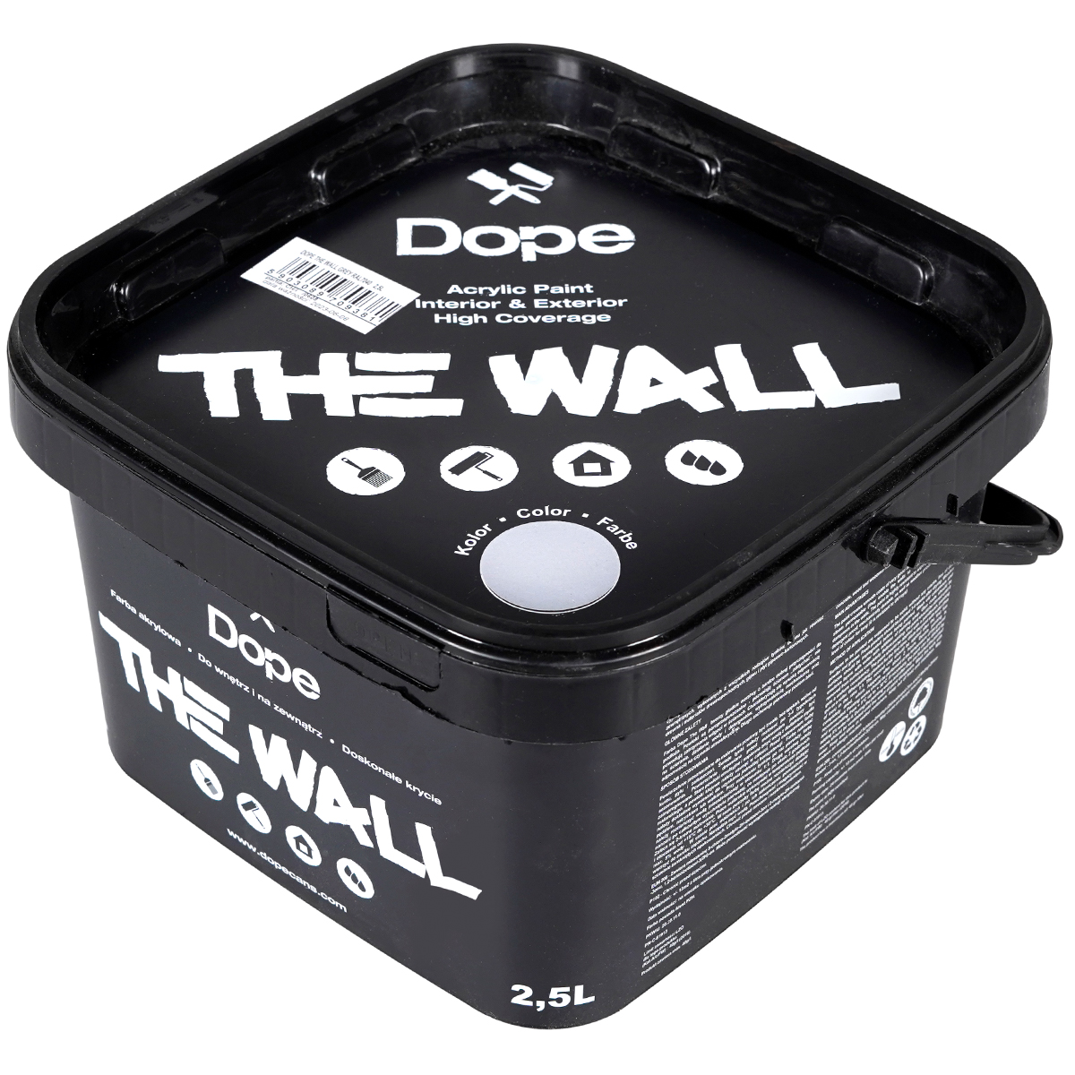 Dope Acryl Premium Wandfarbe "The Wall 2,5L" Grey