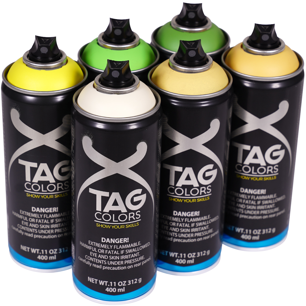 TAG Colors "Show Your Skills - Banana Haze Sixpack" (6x400ml)