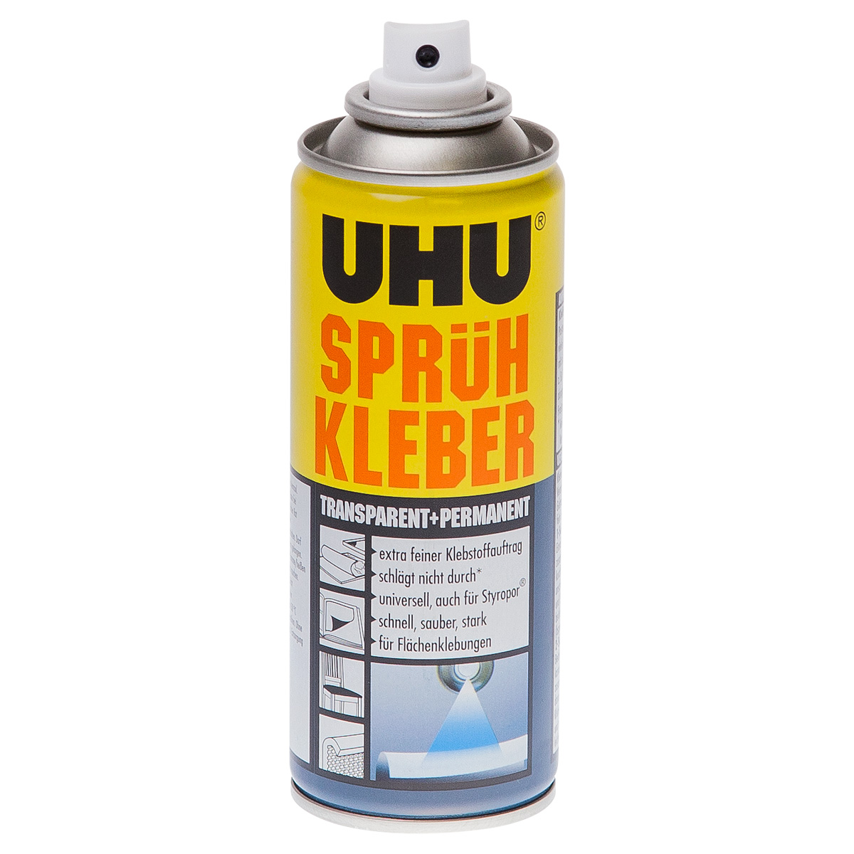 Uhu "Sprühkleber Permanent" - Transparent (200ml)
