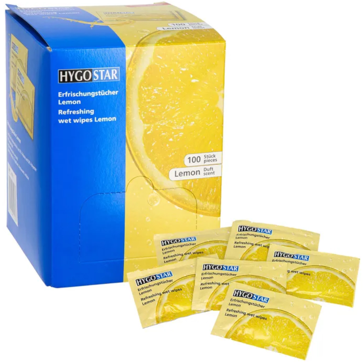 Hygostar Erfrischungstücher "Lemon" - 100er Box
