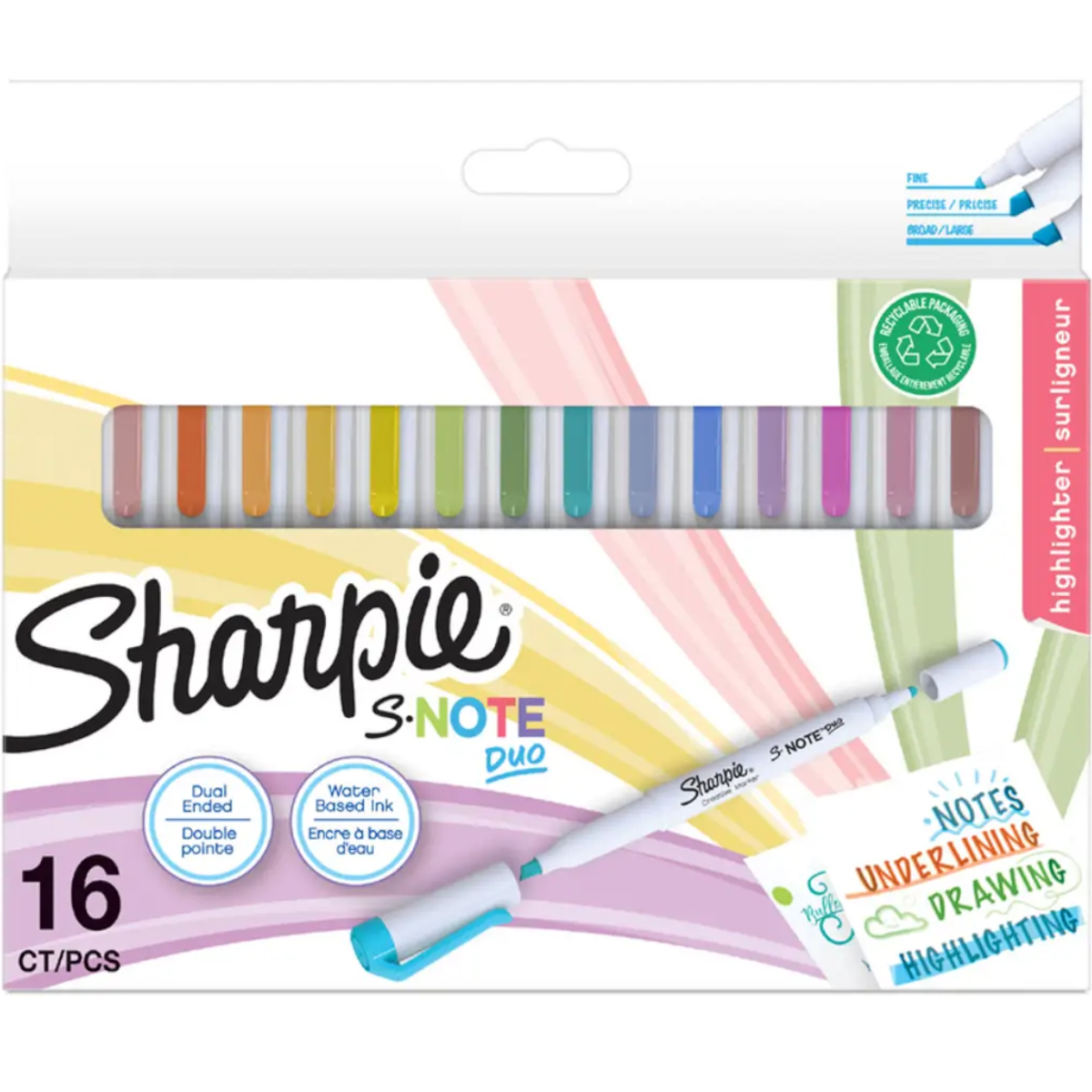 Sharpie "S-Note Duo" Twin Marker 16er Set