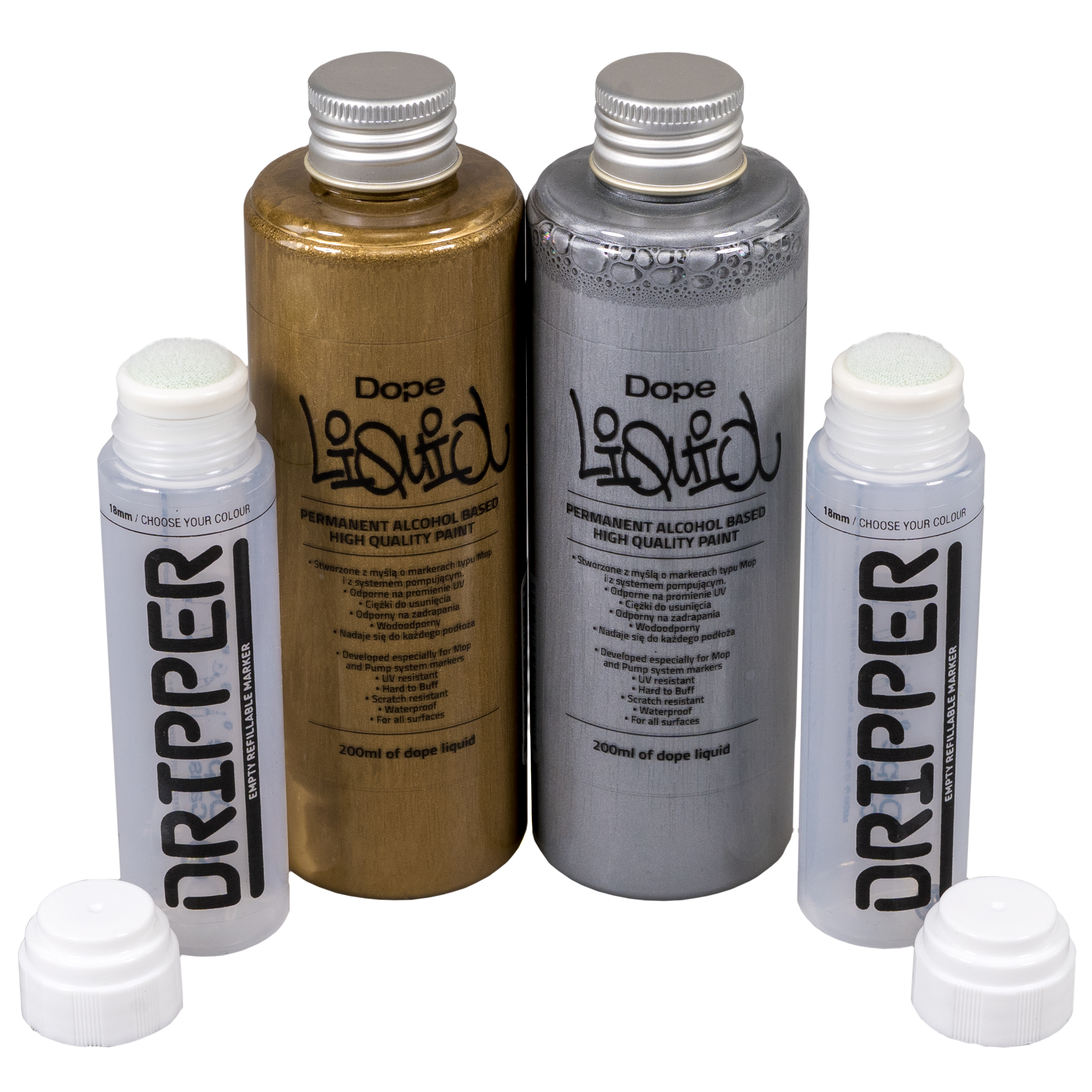 Dope "Liquid Refill Dripper Metallic Set"
