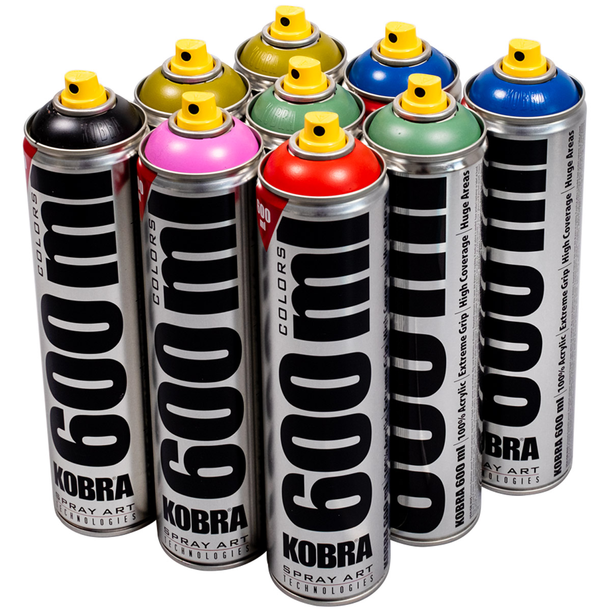 Kobra "Big Paint 9er Set - Multi Tones" (9x600ml)